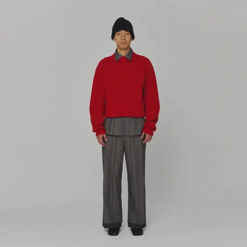 [BUNJANG] AMOMENTO Fluffy Brushed Long Sleeve Knit M / 아모멘토 플러피 브러쉬드 롱슬리브 니트 M