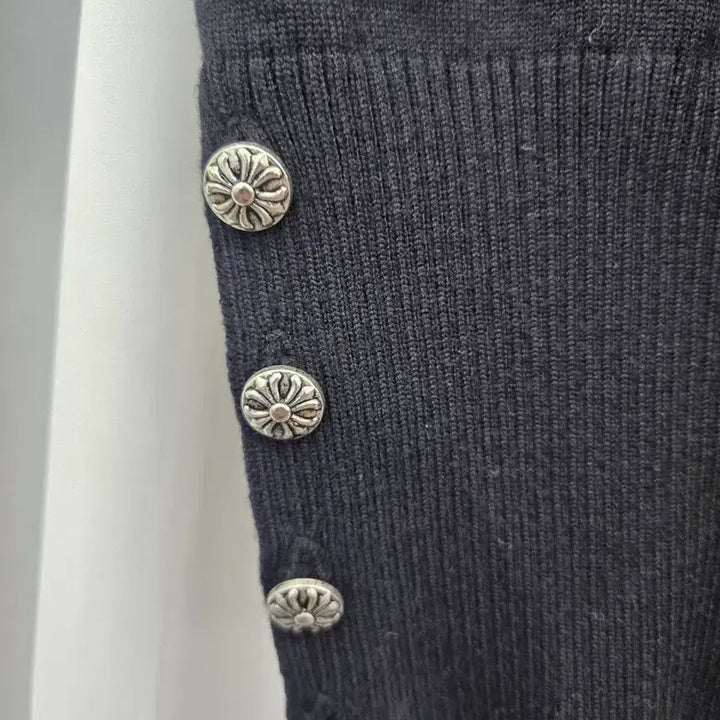 [SOLD OUT] 크롬하츠 블랙 백로고 니트 가디건