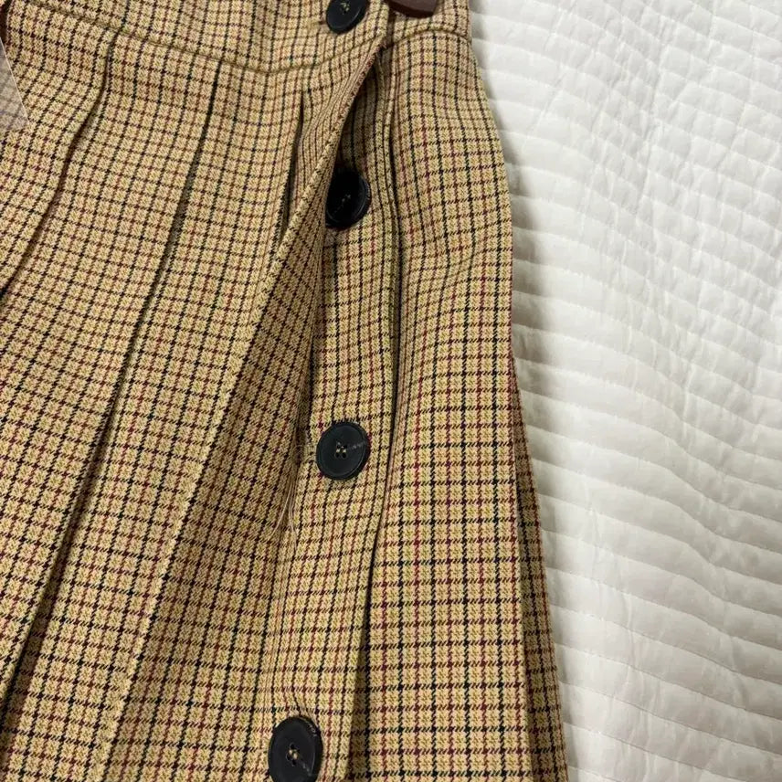 [BUNJANG] Studio Tomboy Check Pleated Skirt / 스튜디오 톰보이 체크 플리츠 스커트