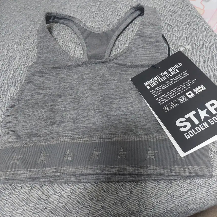 [BUNJANG] Golden Goose Lace Back Bra Top / 골든구스 레이스백 브라탑 그레이s~M