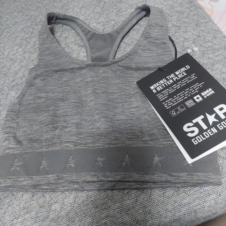 [BUNJANG] Golden Goose Lace Back Bra Top / 골든구스 레이스백 브라탑 그레이s~M