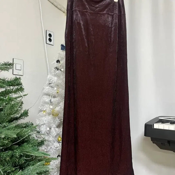 [BUNJANG] SCOT CLUB Velvet Long Skirt / SCOT CLUB 스코트클럽 벨벳 롱 스커트