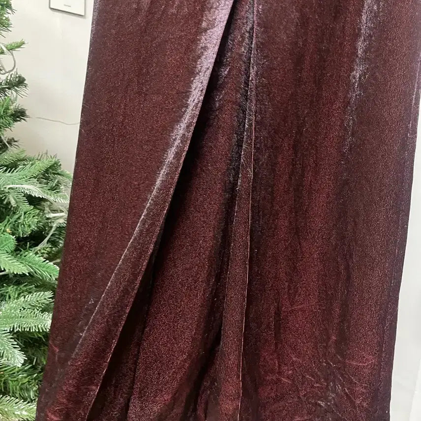 [BUNJANG] SCOT CLUB Velvet Long Skirt / SCOT CLUB 스코트클럽 벨벳 롱 스커트