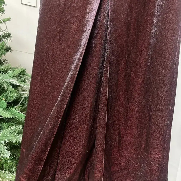 [BUNJANG] SCOT CLUB Velvet Long Skirt / SCOT CLUB 스코트클럽 벨벳 롱 스커트