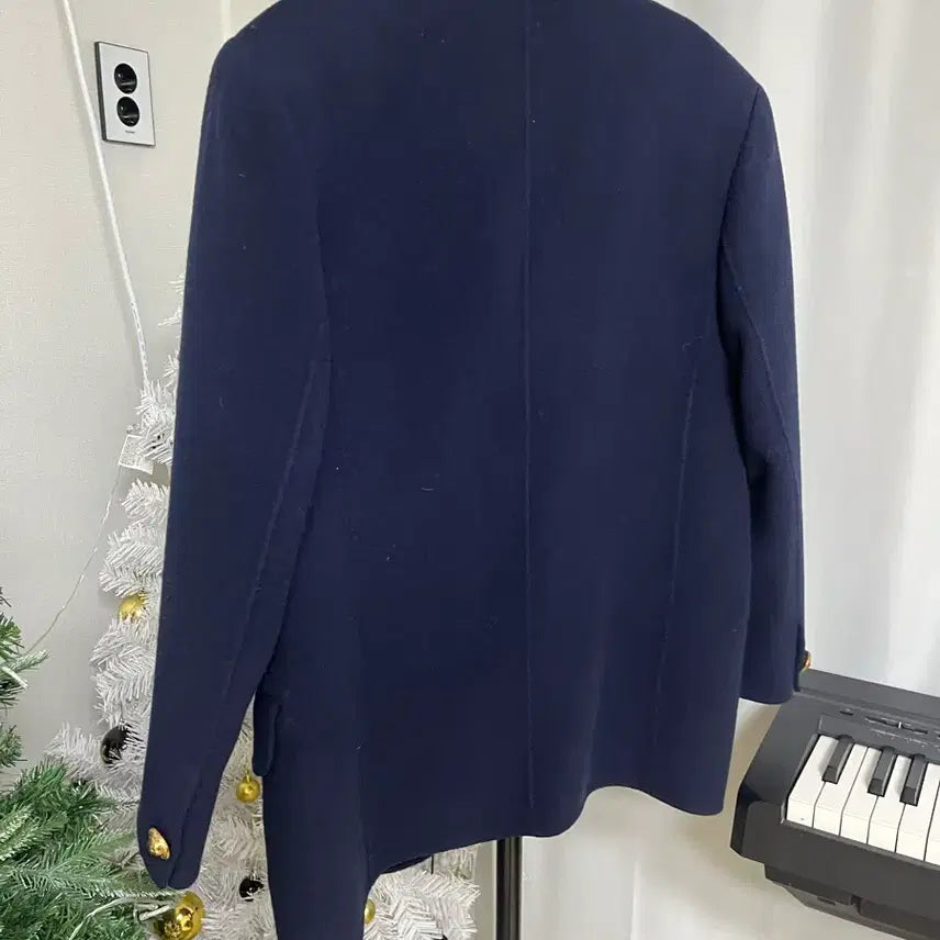 [BUNJANG] Trianon Navy Wool Jacket Coat / 트리아농 네이비 울 자켓 코트