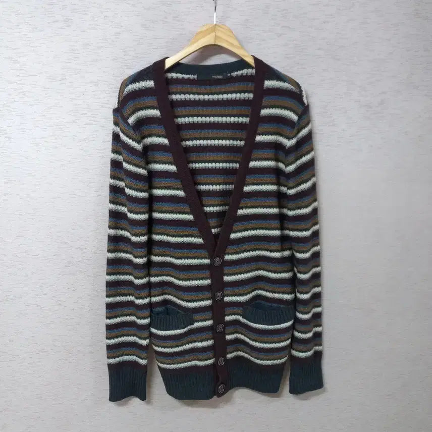 [SOLD OUT] B3-11/시리즈 스트라이프 니트가디건 남성