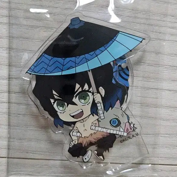 [BUNJANG] Demon Slayer Inosuke Rainy Season Acrylic Stand / 귀멸의칼날 귀칼 이노스케 장마 우산 아크릴스탠드 미개봉
