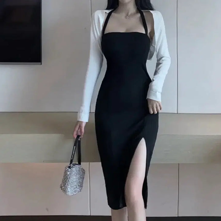 [BUNJANG] Black Long Sleeveless Dress / 블랙 롱 나시 원피스