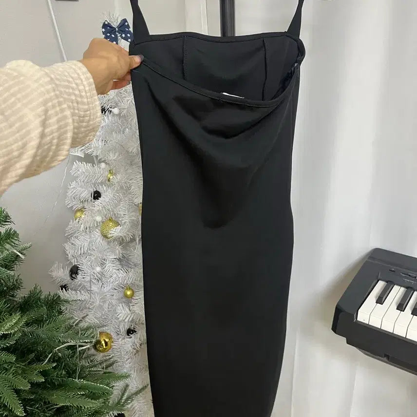 [BUNJANG] Black Long Sleeveless Dress / 블랙 롱 나시 원피스
