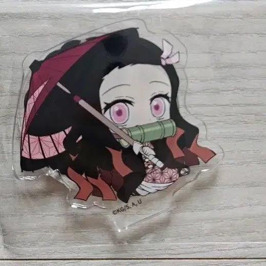 [BUNJANG] Demon Slayer Nezuko Acrylic Stand Unopened / 귀멸의칼날 귀칼 카마노 네즈코 장마 우산 아크릴스탠드 미개봉