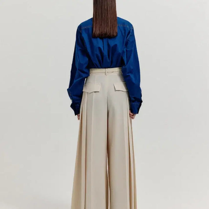 [SOLD OUT] EENK 잉크 신상 플리티드 와이드 팬츠 S