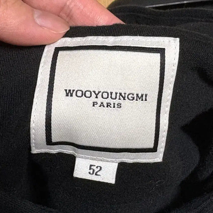 [BUNJANG] Wooyoungmi Flower Hoodie (52) Black / { 52 / 23FW } 우영미 플라워 후드티