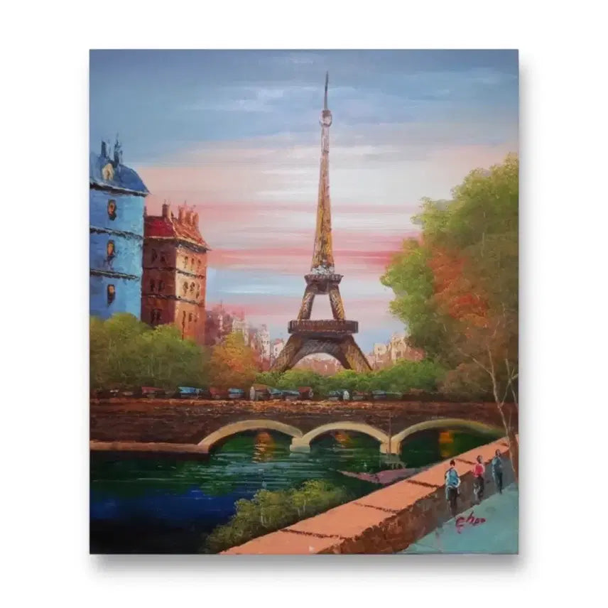 [BUNJANG] Chuyunbok Eiffel Tower Oil Painting Frame / 추연복작가 에펠탑 유화 그림 액자 인테리어