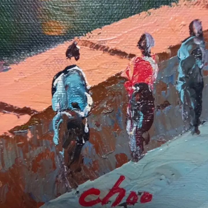 [BUNJANG] Chuyunbok Eiffel Tower Oil Painting Frame / 추연복작가 에펠탑 유화 그림 액자 인테리어