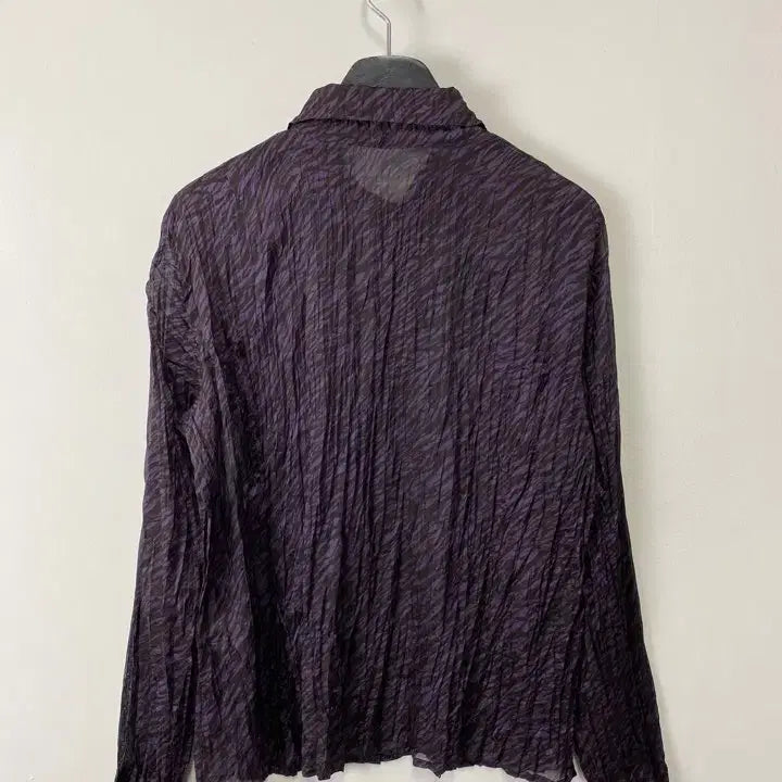 [BUNJANG] LEILIAN Vintage Pattern Pleated Shirt / 빈티지 LEILIAN 패턴 플리츠 셔츠