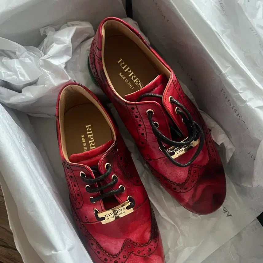 [BUNJANG] RIPRESA Red Golf Shoes / RIPRESA 레드 골프슈즈