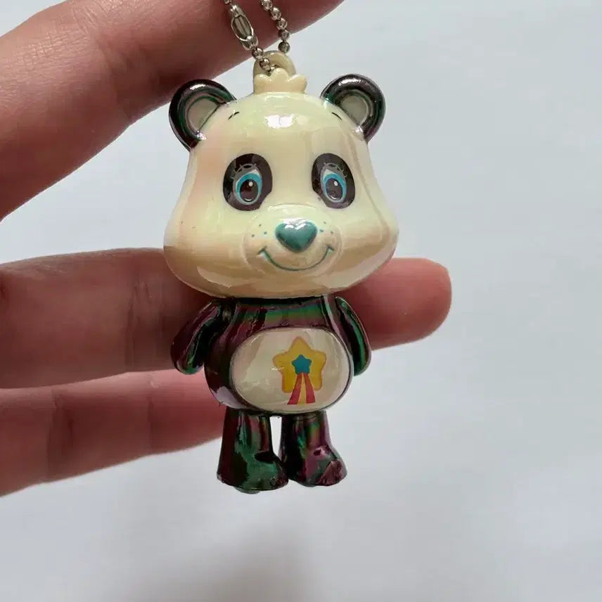 [BUNJANG] Vintage Care Bears Panda Figure Keychain / (고전) 케어베어 팬더 피규어 키링