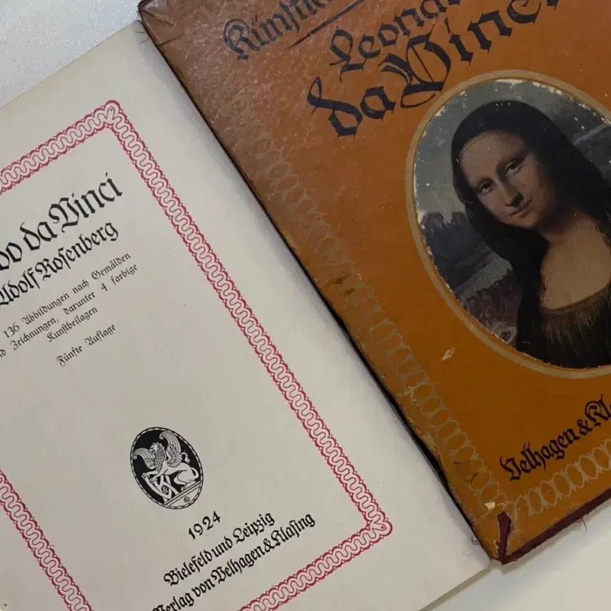 [BUNJANG] Leonardo da Vinci Art Book 1924 Vintage / 레오나르도 다빈치 화집 1924년 빈티지