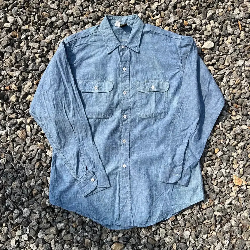 [BUNJANG] Prentiss 70s Chambray Shirt / 70s Prentiss(made USA) 빈티지 샴브레이 셔츠