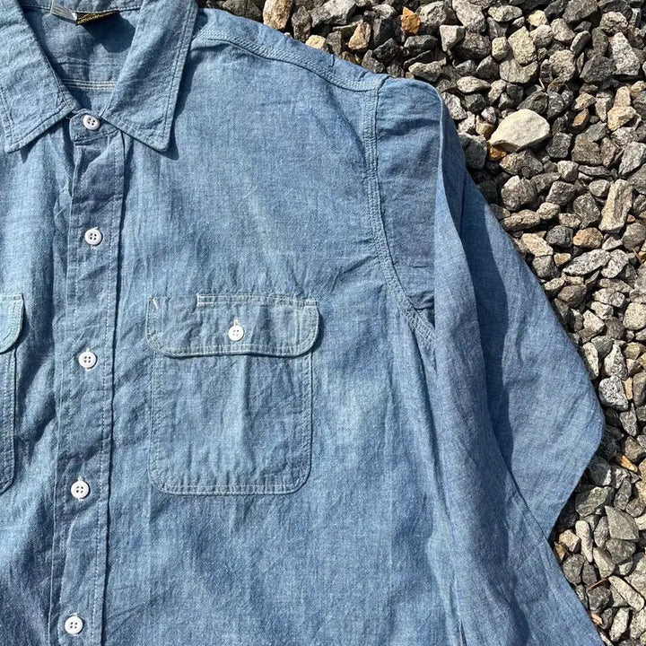 [BUNJANG] Prentiss 70s Chambray Shirt / 70s Prentiss(made USA) 빈티지 샴브레이 셔츠