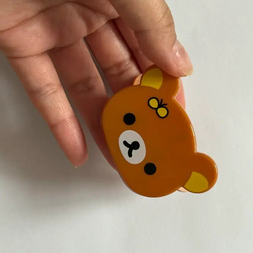 [BUNJANG] San-X Rilakkuma Face Butterfly Clip / (고전) 산엑스 리락쿠마 얼굴 나비집게