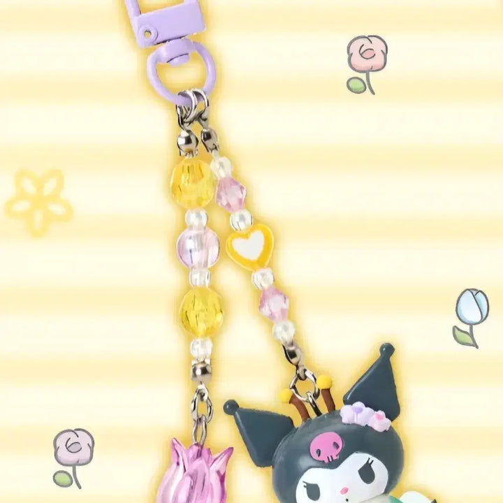 [BUNJANG] Sanrio Kuromi Honeybee Series Keyring / 산리오 꿀벌시리즈 쿠로미 키링