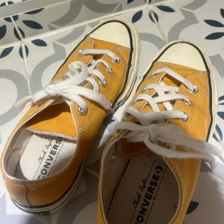 [BUNJANG] Converse Chuck Taylor All Star Yellow Low Sneakers / 컨버스 척테일러 올스타 옐로우 로우