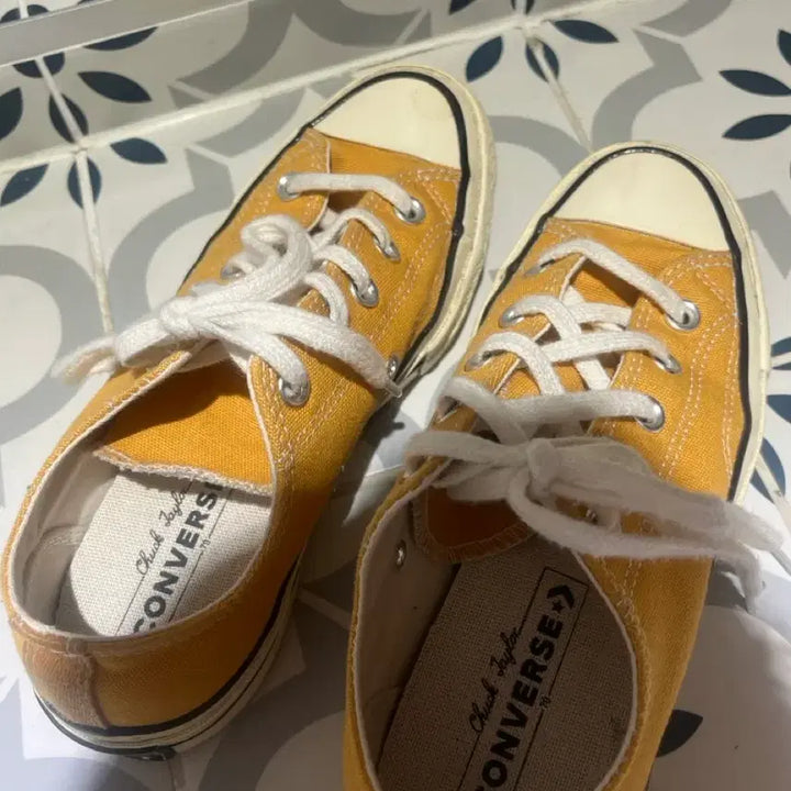 [BUNJANG] Converse Chuck Taylor All Star Yellow Low Sneakers / 컨버스 척테일러 올스타 옐로우 로우