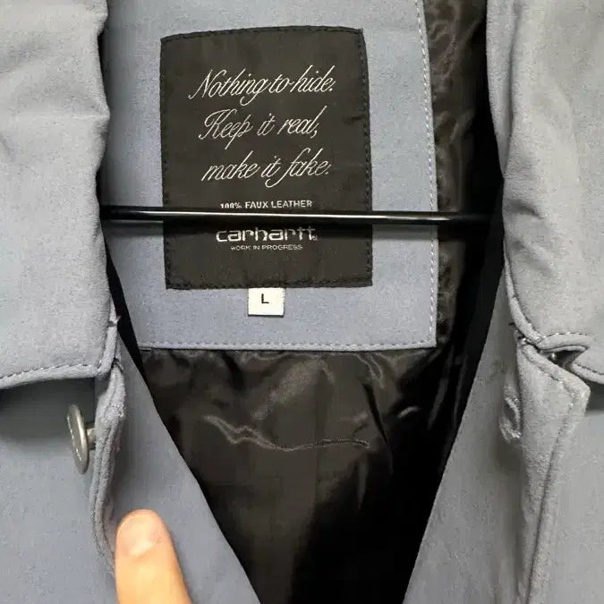 [BUNJANG] Carhartt Michigan Coat Suede Dove Gray / [새제품/L] 칼하트 미시건 코트 - 도브 그레이