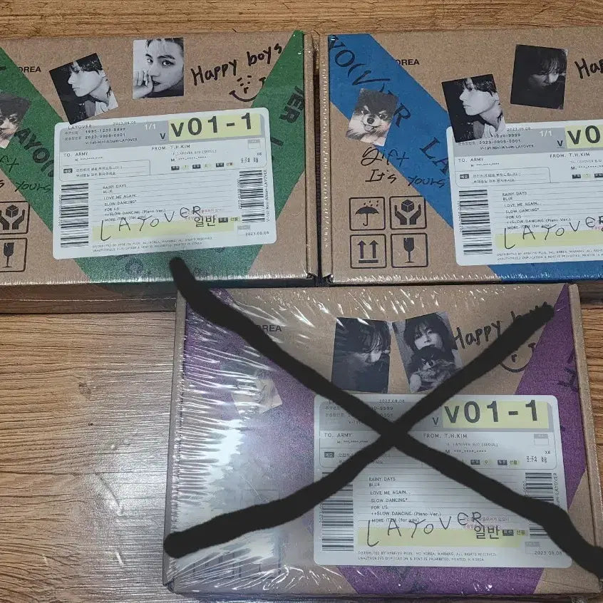 [BUNJANG] BTS V Layover Album 3-Set (3 Versions) Sealed / 뷔 Layover 앨범 3종 세트 (버전별) 미개봉