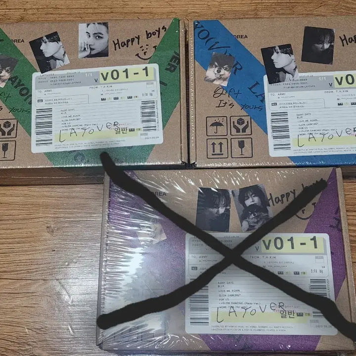 [BUNJANG] BTS V Layover Album 3-Set (3 Versions) Sealed / 뷔 Layover 앨범 3종 세트 (버전별) 미개봉