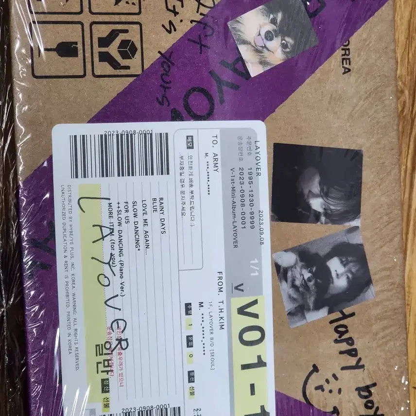 [BUNJANG] BTS V Layover Album 3-Set (3 Versions) Sealed / 뷔 Layover 앨범 3종 세트 (버전별) 미개봉
