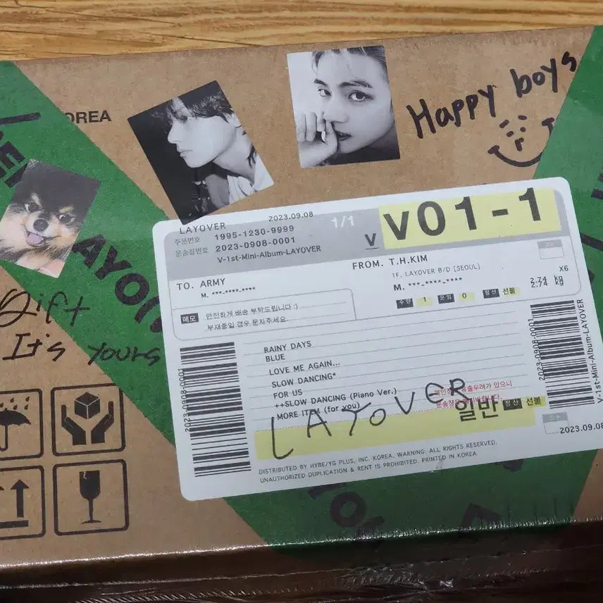 [BUNJANG] BTS V Layover Album 3-Set (3 Versions) Sealed / 뷔 Layover 앨범 3종 세트 (버전별) 미개봉