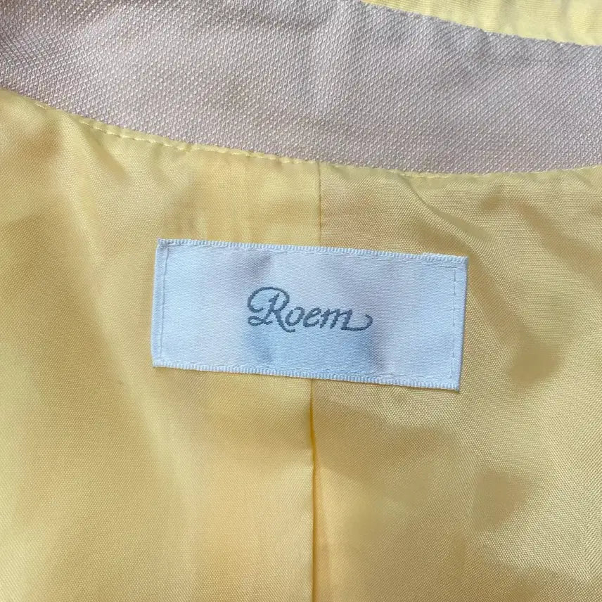 [BUNJANG] Roem Yellow Half Trench Coat / 로엠 옐로우 하프 트렌치코트