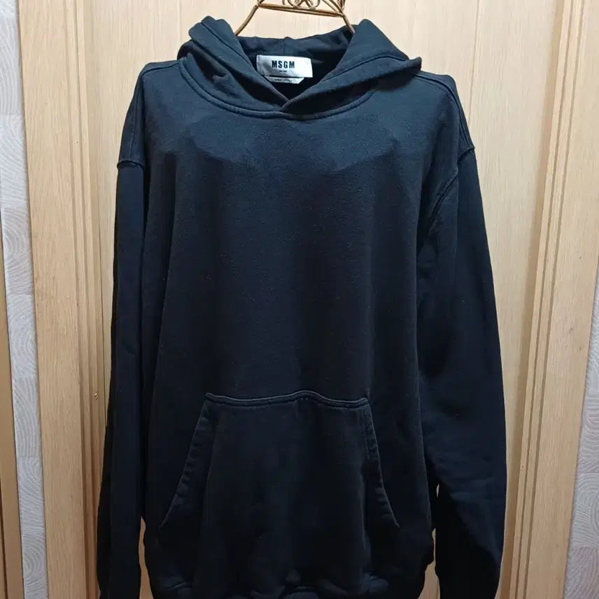 [BUNJANG] MSGM Black Hoodie XL / MSGM 엠세스지엠 블랙 후드티 XL