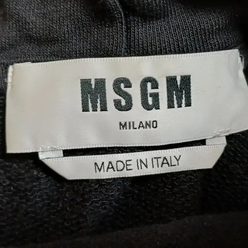 [BUNJANG] MSGM Black Hoodie XL / MSGM 엠세스지엠 블랙 후드티 XL