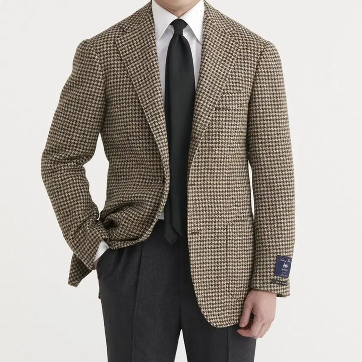 [BUNJANG] Ring Jacket Houndstooth Check Sports Coat / 링자켓 하운드투스 체크 자켓 48 링마에 등급