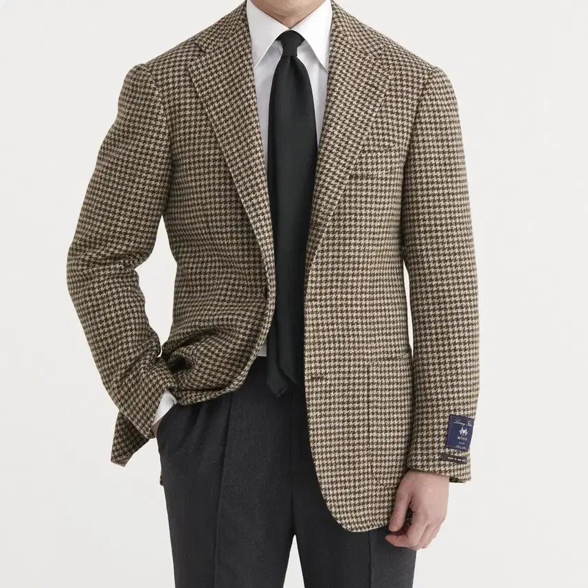 [BUNJANG] Ring Jacket Houndstooth Check Sports Coat / 링자켓 하운드투스 체크 자켓 48 링마에 등급