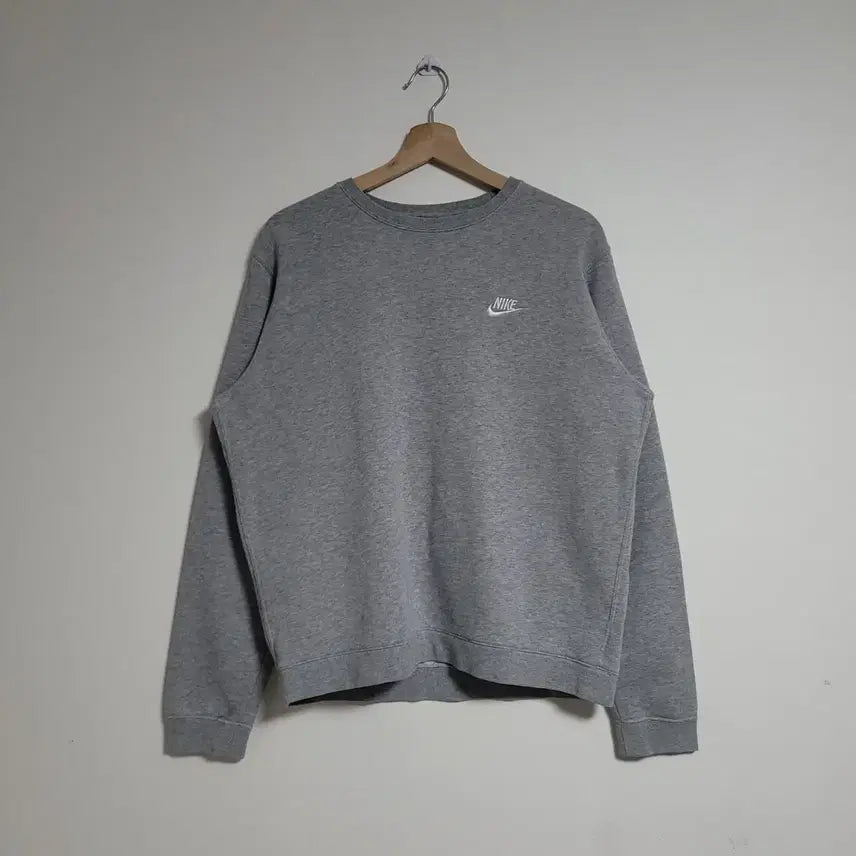 [BUNJANG] Nike Swoosh Sweatshirt (Gray, L) / (L) NIKE 나이키 스우시 맨투맨 그레이 약기모