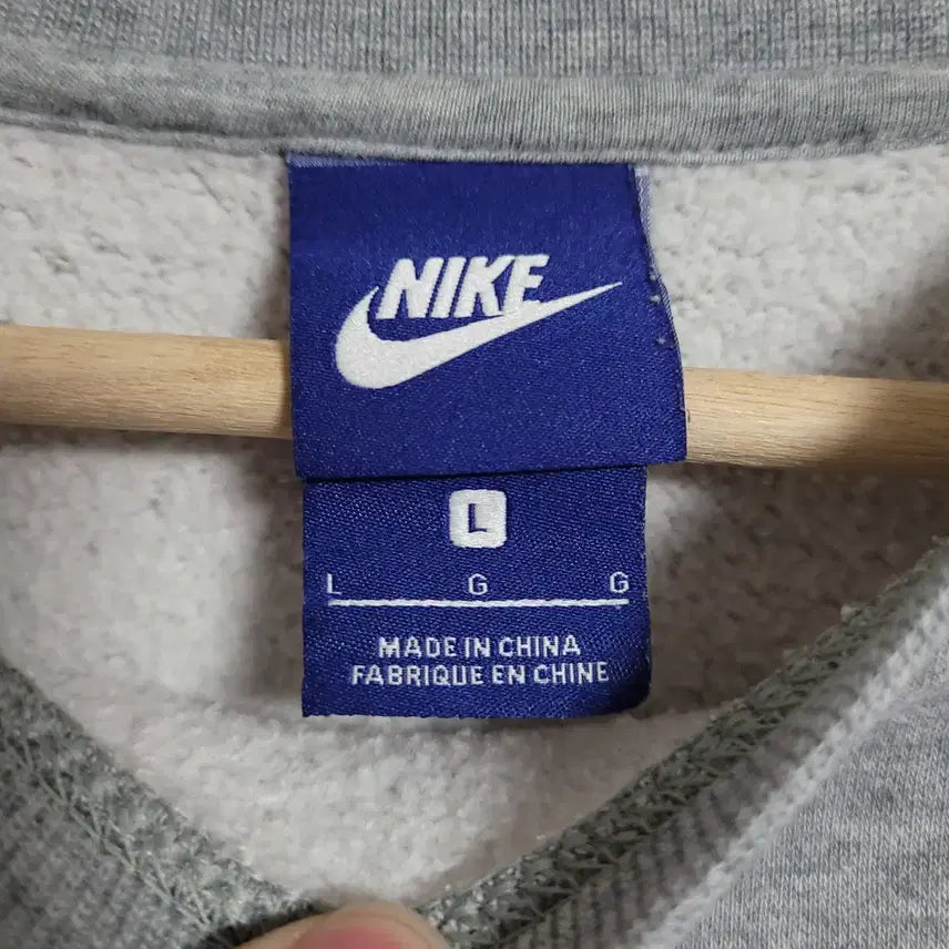 [BUNJANG] Nike Swoosh Sweatshirt (Gray, L) / (L) NIKE 나이키 스우시 맨투맨 그레이 약기모