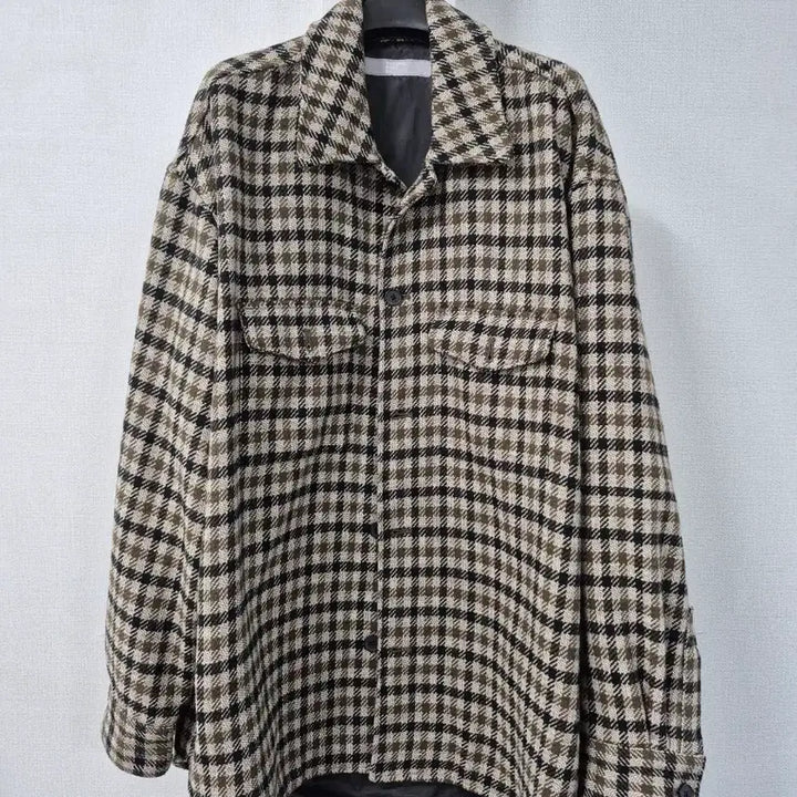 [BUNJANG] 8 Seconds Check Pattern Shirt Jacket (Brown, Size L) / 8쎄컨즈 패턴 셔츠 자켓 브라운 100 L