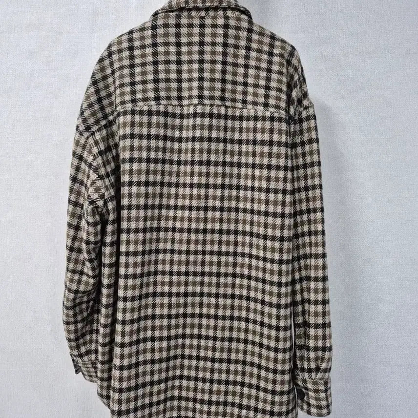[BUNJANG] 8 Seconds Check Pattern Shirt Jacket (Brown, Size L) / 8쎄컨즈 패턴 셔츠 자켓 브라운 100 L