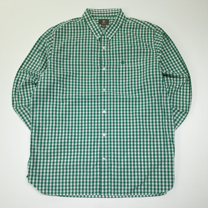 [BUNJANG] Timberland Classic Gingham Check Shirt / CL730 XL 팀버랜드 클래식 깅엄체크 그린 셔츠 남방
