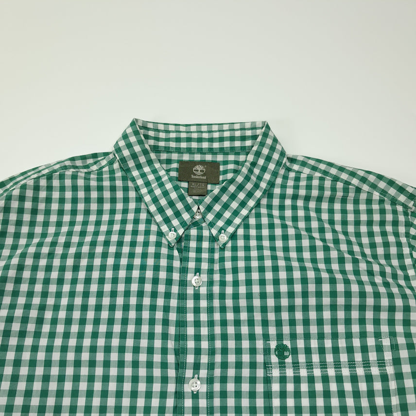 [BUNJANG] Timberland Classic Gingham Check Shirt / CL730 XL 팀버랜드 클래식 깅엄체크 그린 셔츠 남방