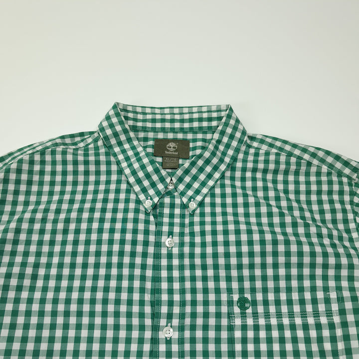[BUNJANG] Timberland Classic Gingham Check Shirt / CL730 XL 팀버랜드 클래식 깅엄체크 그린 셔츠 남방