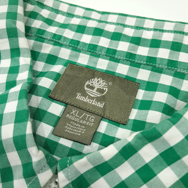 [BUNJANG] Timberland Classic Gingham Check Shirt / CL730 XL 팀버랜드 클래식 깅엄체크 그린 셔츠 남방