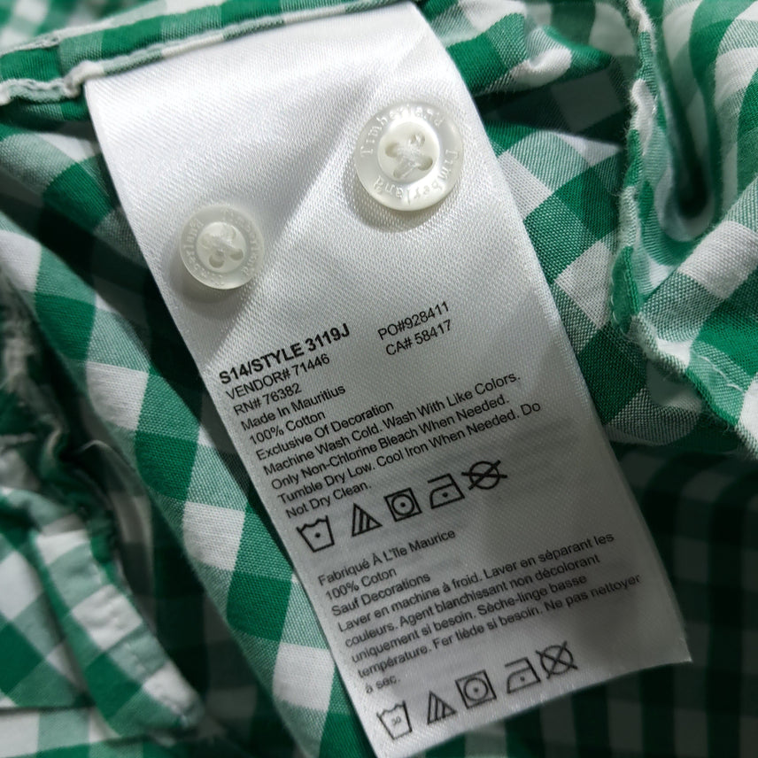 [BUNJANG] Timberland Classic Gingham Check Shirt / CL730 XL 팀버랜드 클래식 깅엄체크 그린 셔츠 남방