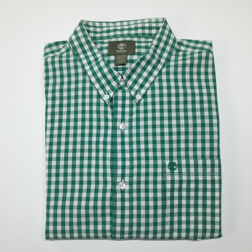 [BUNJANG] Timberland Classic Gingham Check Shirt / CL730 XL 팀버랜드 클래식 깅엄체크 그린 셔츠 남방