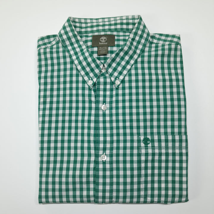 [BUNJANG] Timberland Classic Gingham Check Shirt / CL730 XL 팀버랜드 클래식 깅엄체크 그린 셔츠 남방