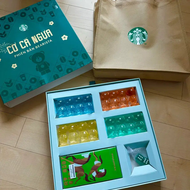 [BUNJANG] Starbucks Limited Edition Bearista Board Game Set / 스타벅스 한정판 베어리스타 보드게임 베트남 스타벅스 가방포함